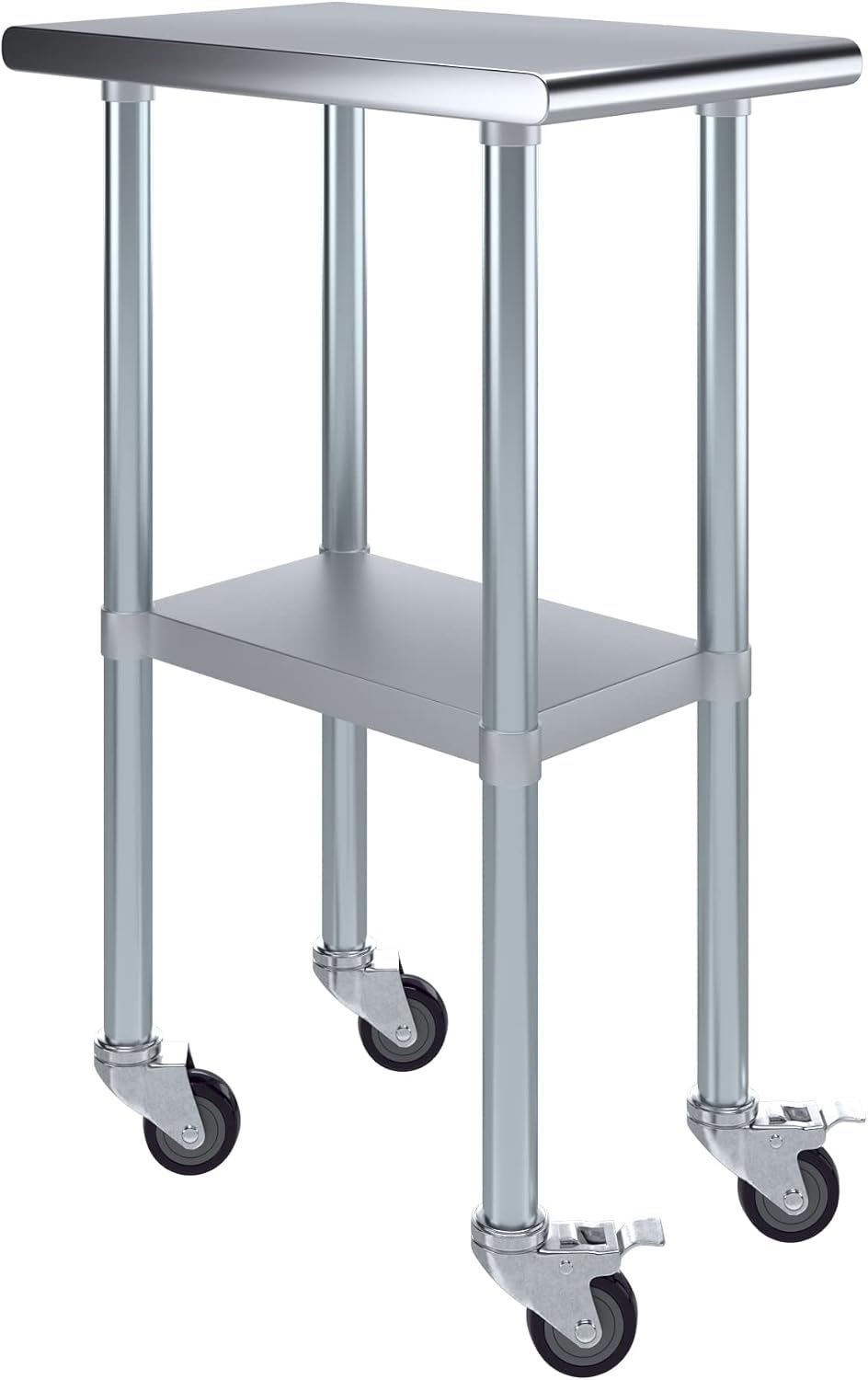 Commercial Kitchen Prep Table With Storage - Mesa de trabalho utilitária de aço