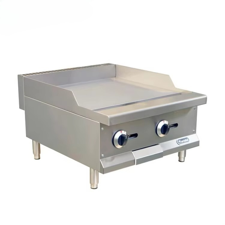 Commercial Kitchen Griddle - 24 '' Chapa Plana Gás Hambúrguer