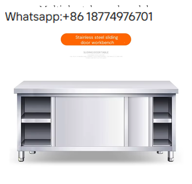Commercial Kitchen Prep Table With Storage - Bancada de Aço Inoxidável Reforçada para
