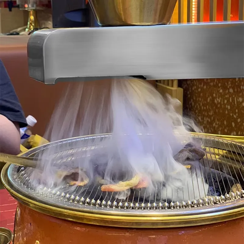 Commercial Kitchen Ventilation System - Exaustor Elétrico Comercial para Churrascaria Coreana,