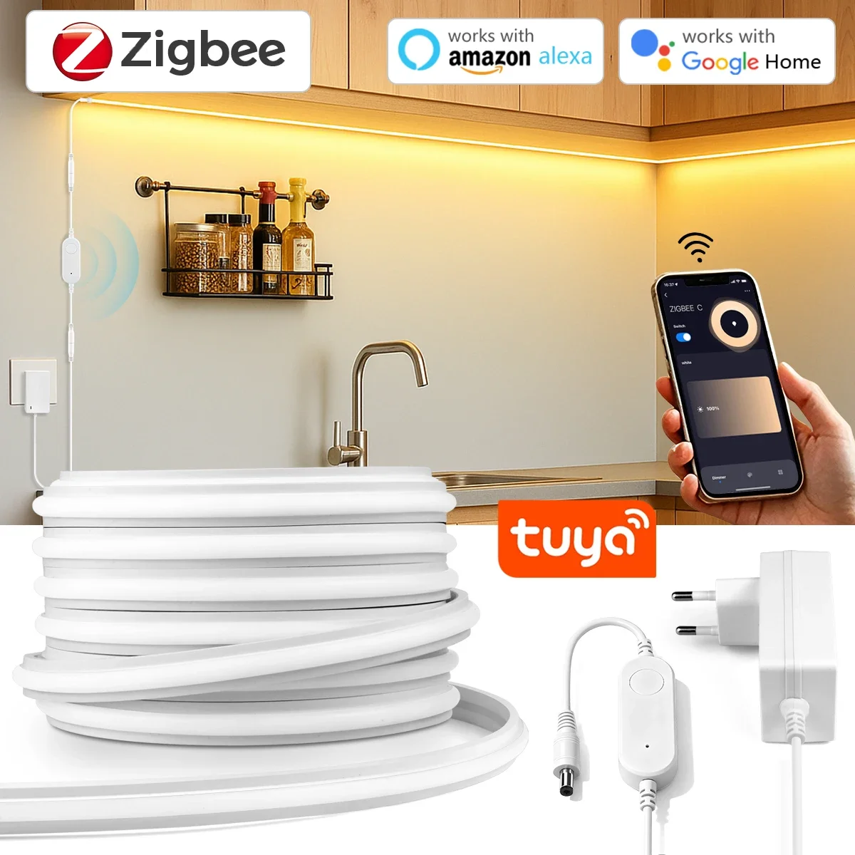 Commercial Kitchen Lights - Fita de LED Neon Zigbee 3.0