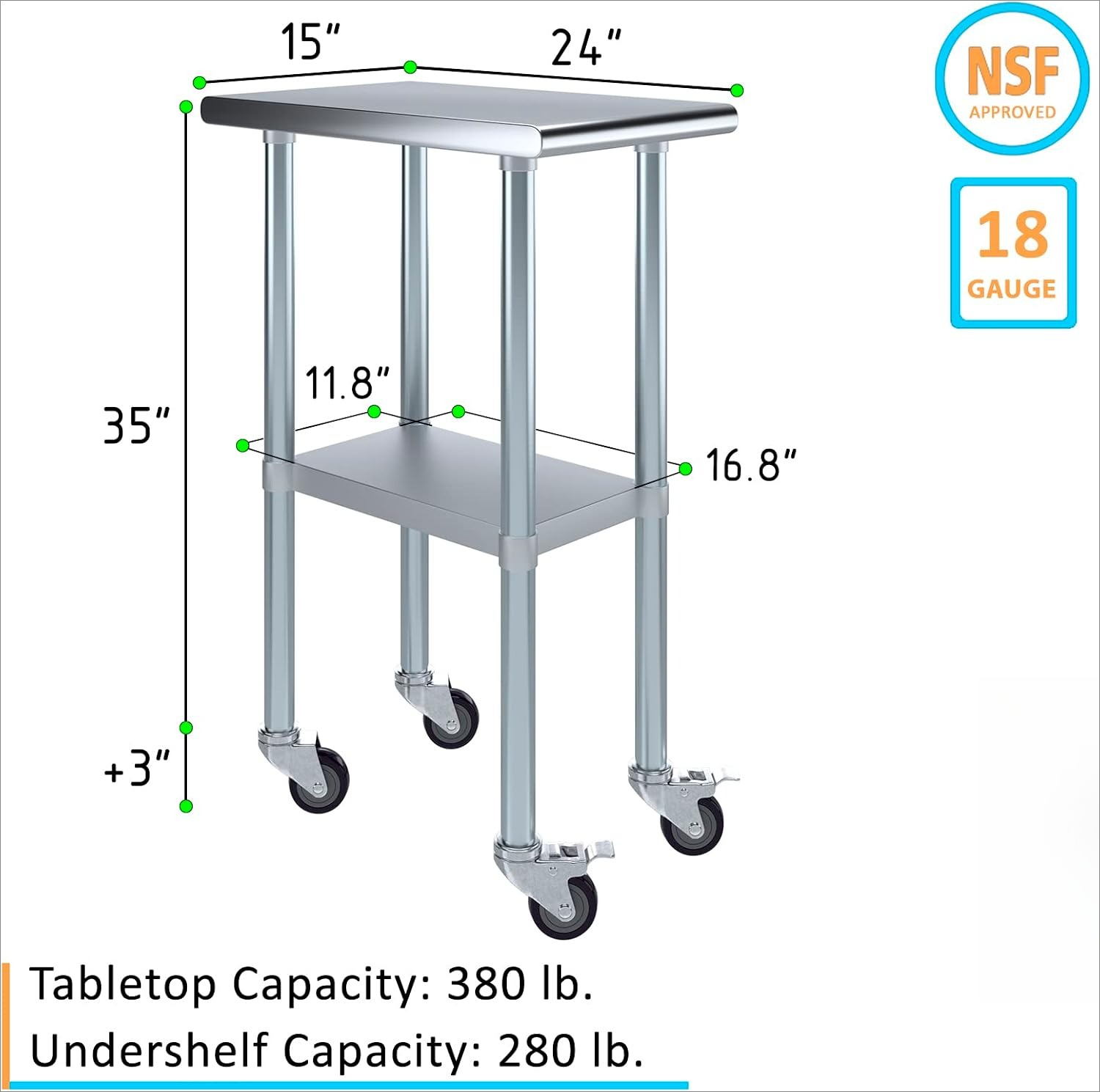 Mesa de trabalho utilitária de - Commercial Kitchen Prep Table With Storage avaliação e preço