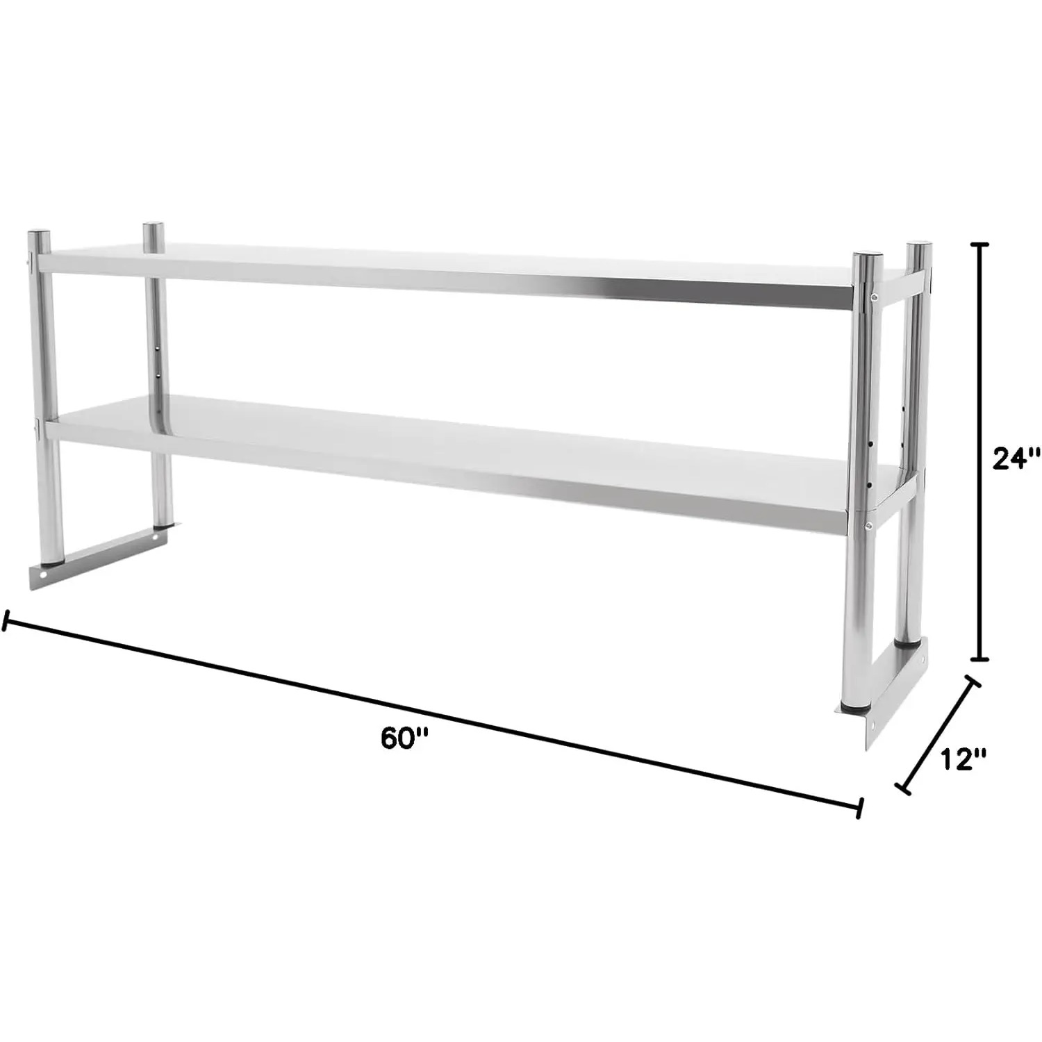 Prateleira Dupla de Aço Inoxid - Commercial Kitchen Prep Table With Storage avaliação e preço