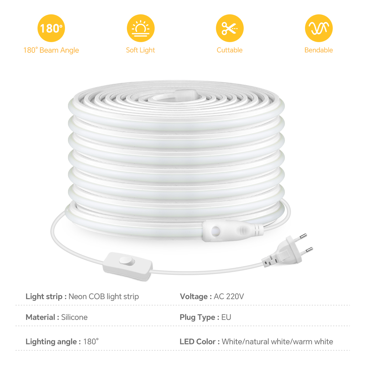 220v cob tira conduzida de alt - Commercial Kitchen Lights avaliação e preço