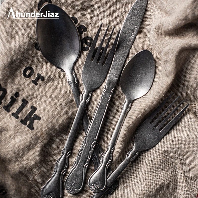 Colher e garfo vintage artesan - Commercial Kitchen Knife Set avaliação e preço