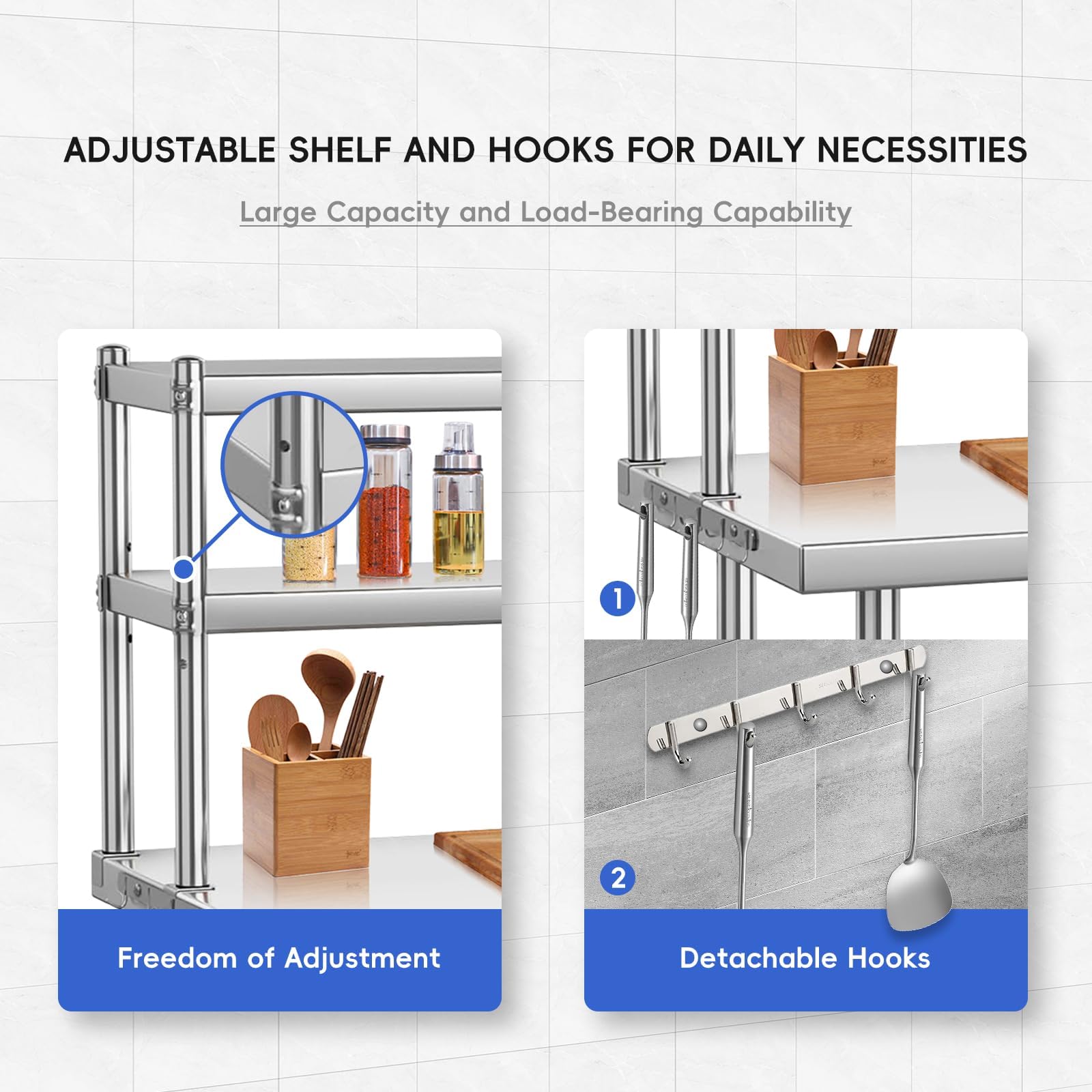 Mesa de Trabalho Comercial em  - Commercial Kitchen Prep Table With Storage avaliação e preço