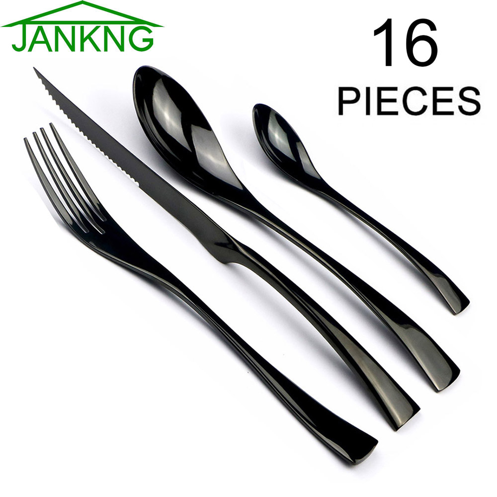 Jankng 16 pçs conjunto de louç - Commercial Kitchen Knife Set avaliação e preço