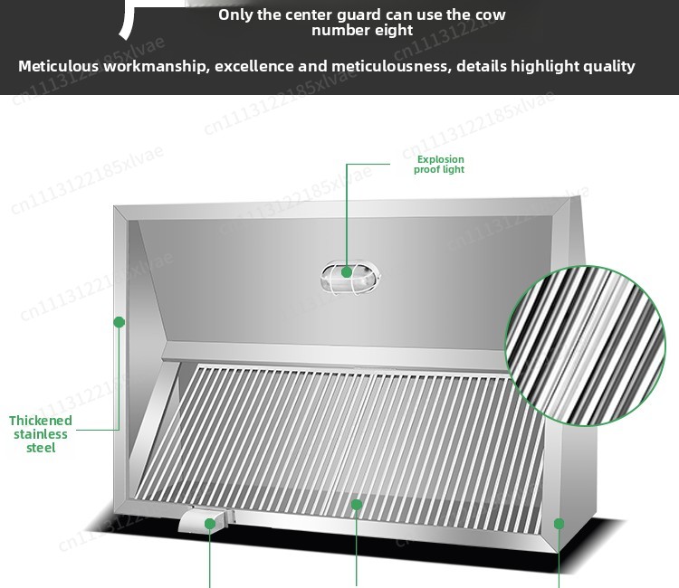 Coifa de Aço Inoxidável Reforç - Commercial Kitchen Hood avaliação e preço