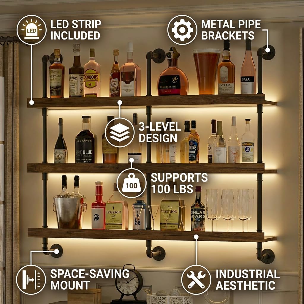 Suporte de parede para garrafa - Commercial Kitchen Lights avaliação e preço