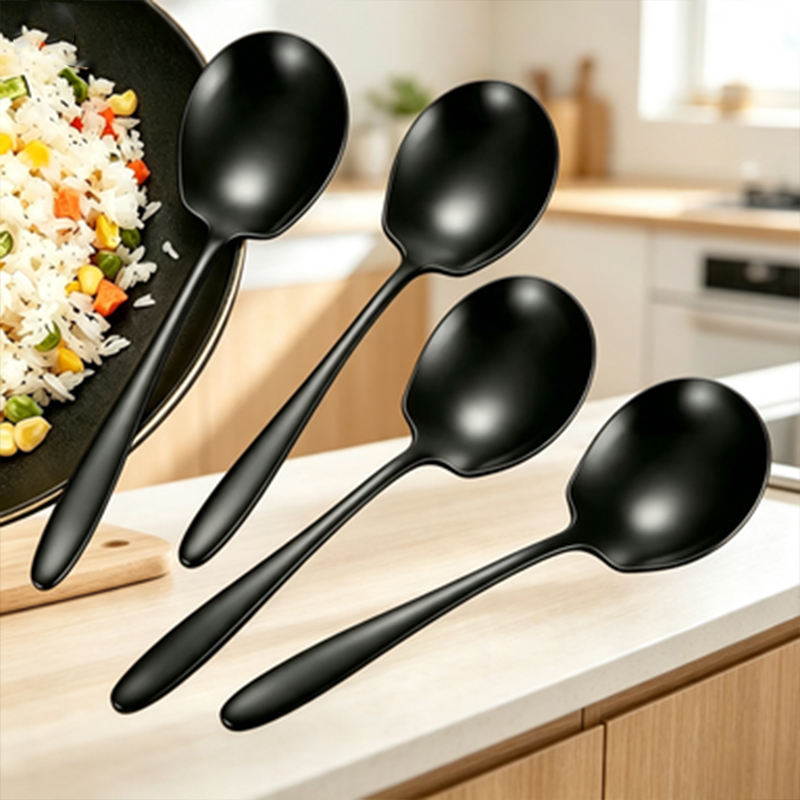 Colher de servir grande de aço - Commercial Kitchen Knife Set avaliação e preço