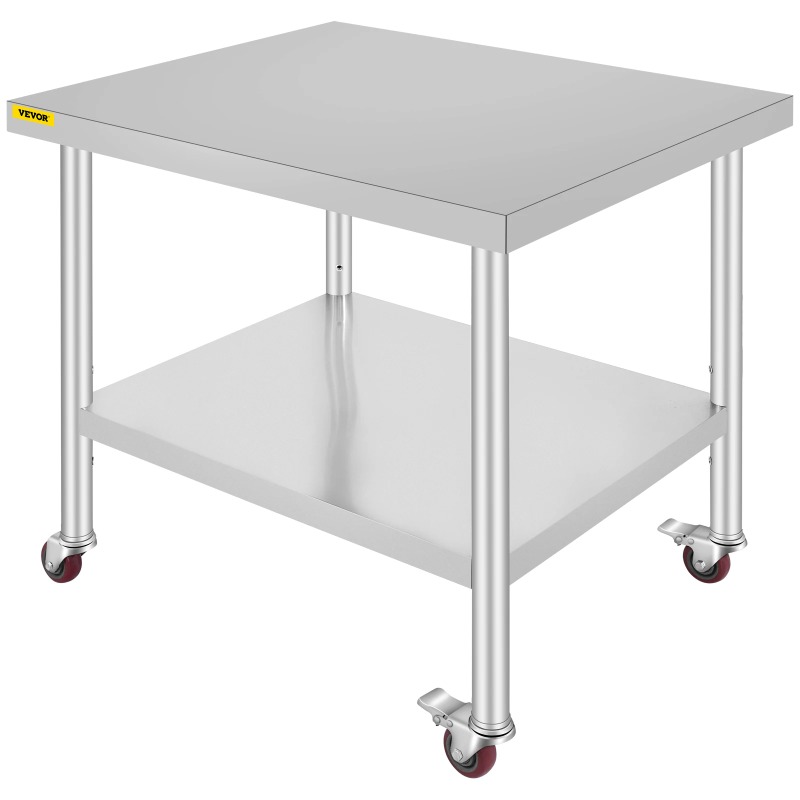 Mesa de Preparação de Cozinha  - Commercial Kitchen Prep Table With Storage avaliação e preço