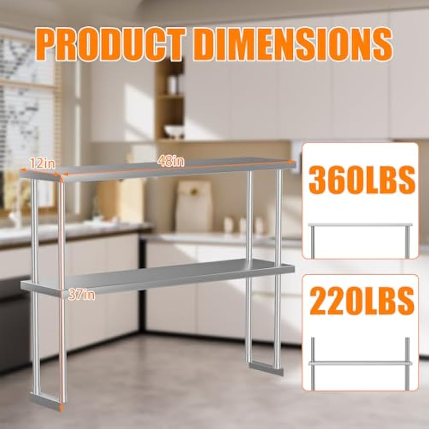 Estante de Armazenamento Comer - Commercial Kitchen Prep Table With Storage avaliação e preço